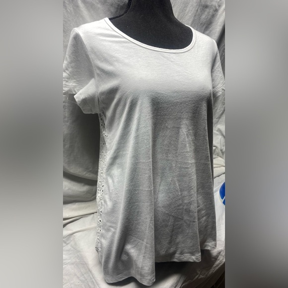 Vineyard Vines White Eyelet Top XS Oversized - Picture 6 of 6